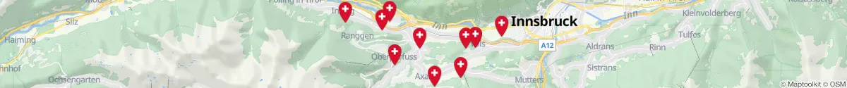 Kartenansicht für Apotheken-Notdienste in der Nähe von Sellrain (Innsbruck  (Land), Tirol)
